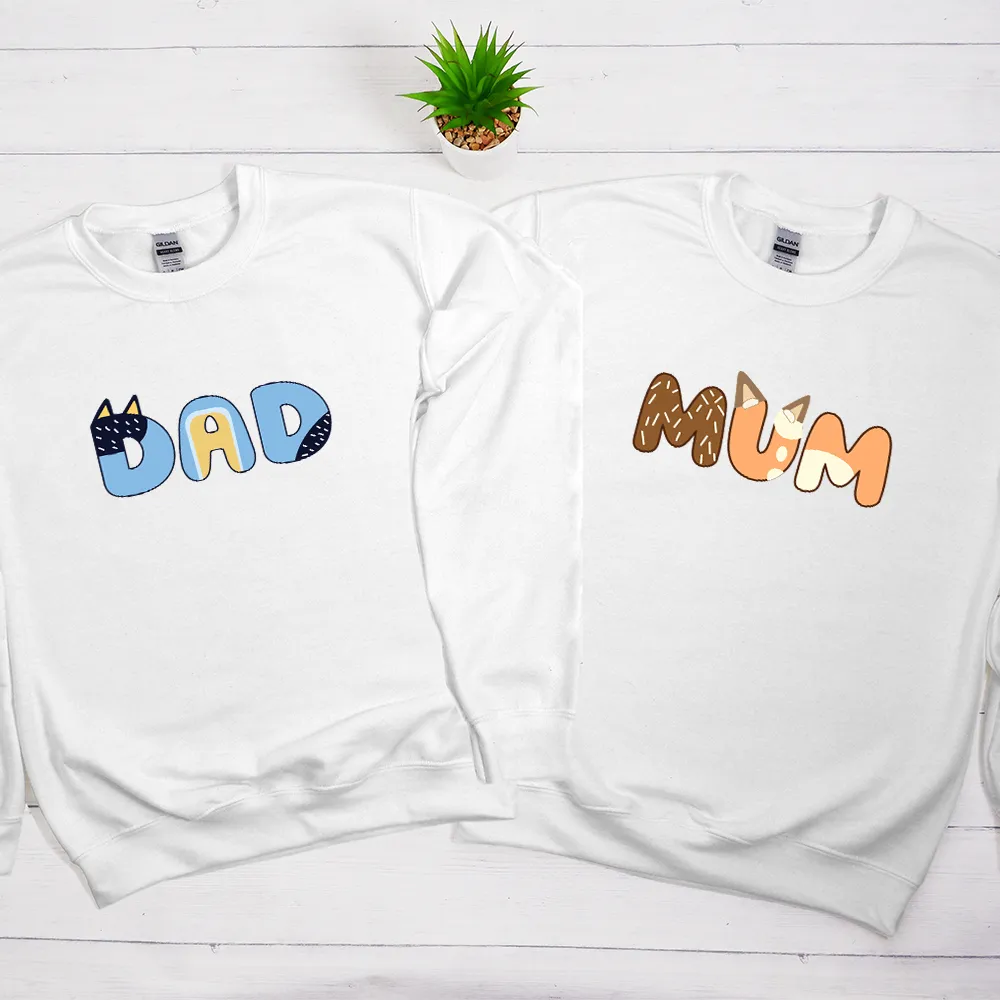 Puppy Dog Parents- Mum & Dad Sweatshirts