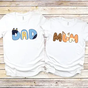 Puppy Dog Parents Parents- Mum & Dad T-Shirts White dad hats promo code