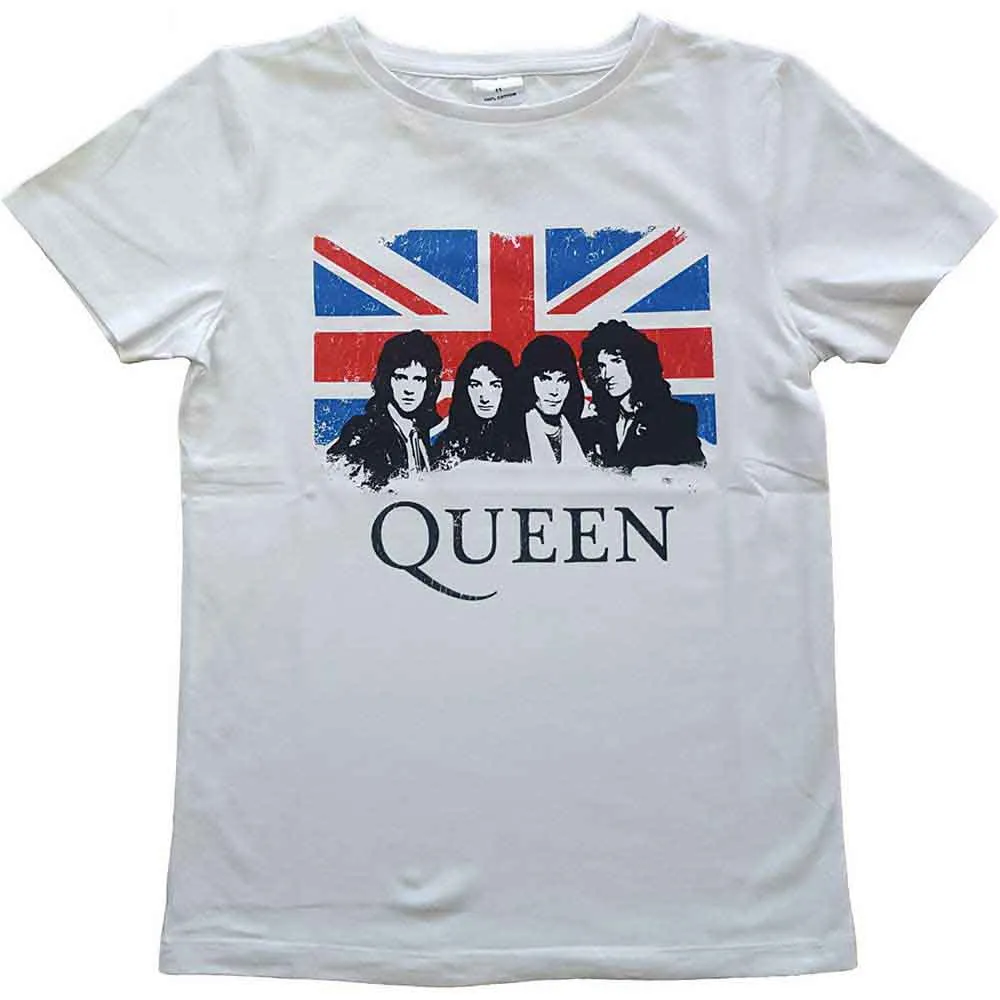Queen Kids T-Shirt: Vintage Union Jack girls jeans best deals