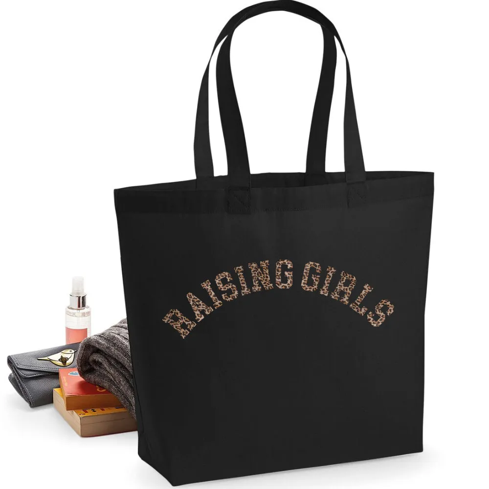 Raising Girls Leopard Tote Bag (MRK X)