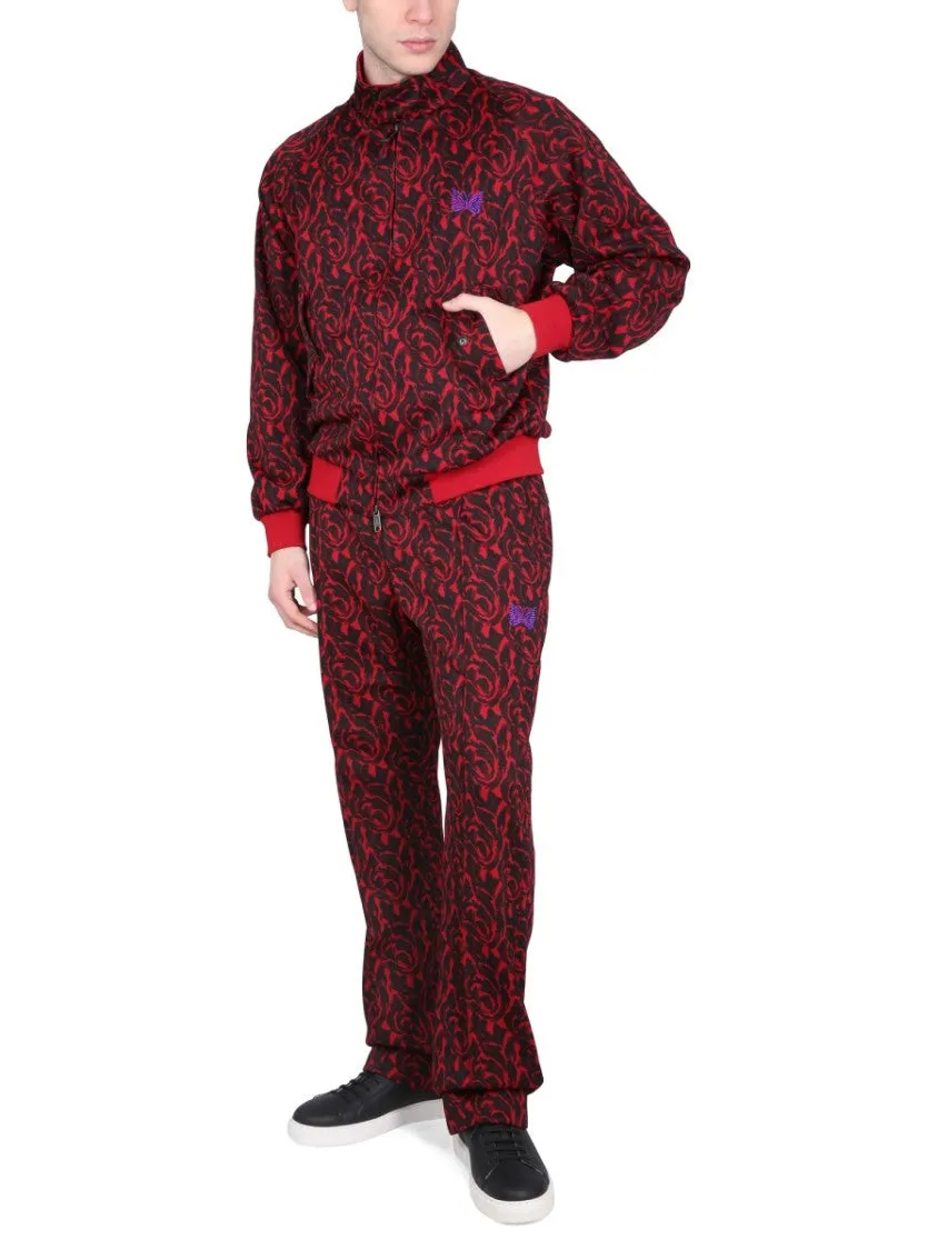 Red Pants With Logo And Pattern