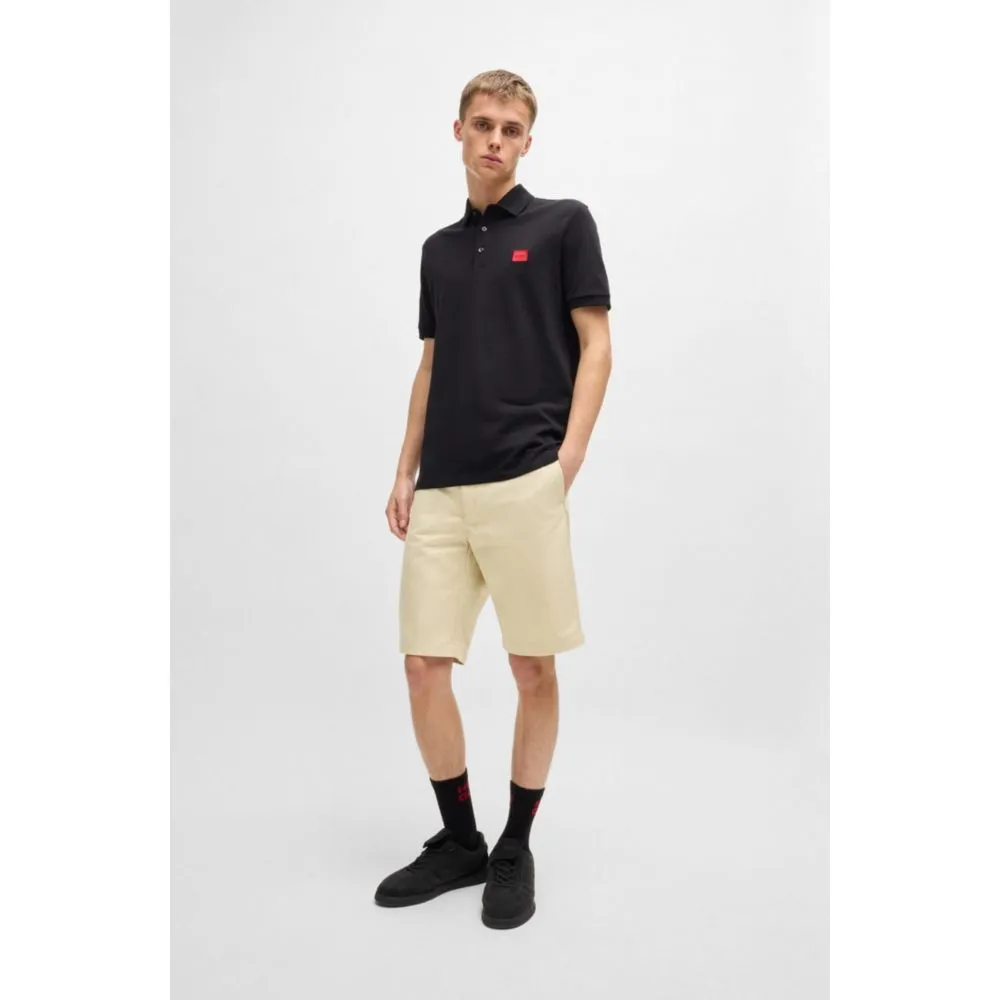 Regular-fit shorts with slim leg and buttoned pockets