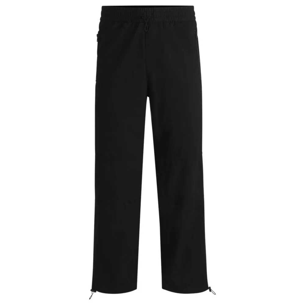 Regular-fit trousers in paper-touch cotton