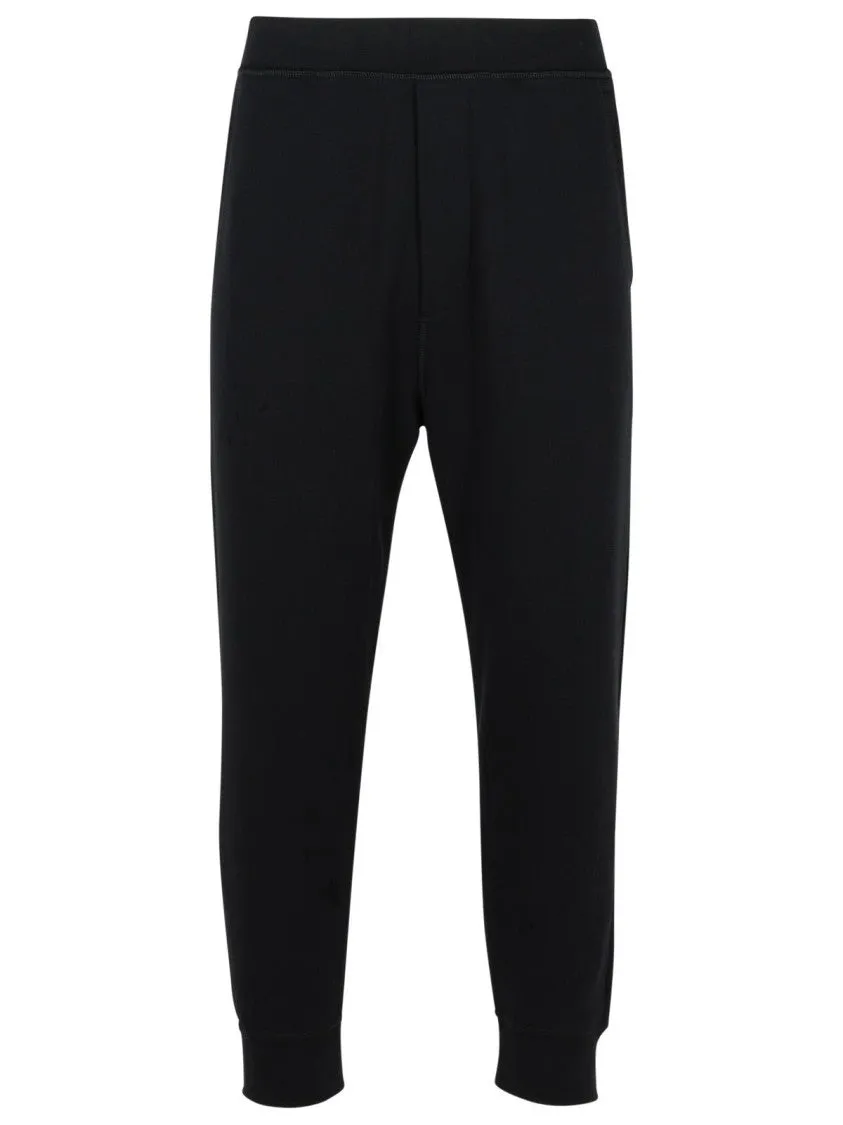 Relaxed' Black Cotton Pants