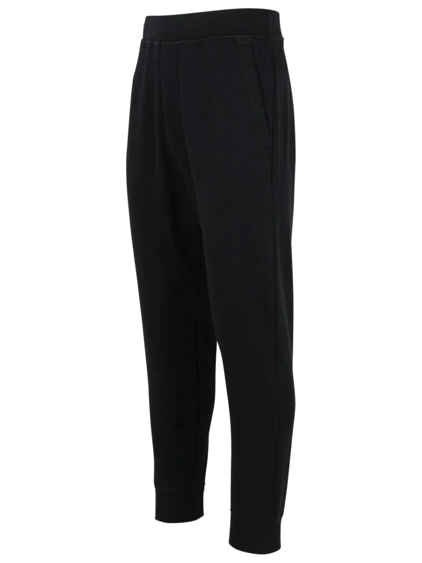 Relaxed' Black Cotton Pants