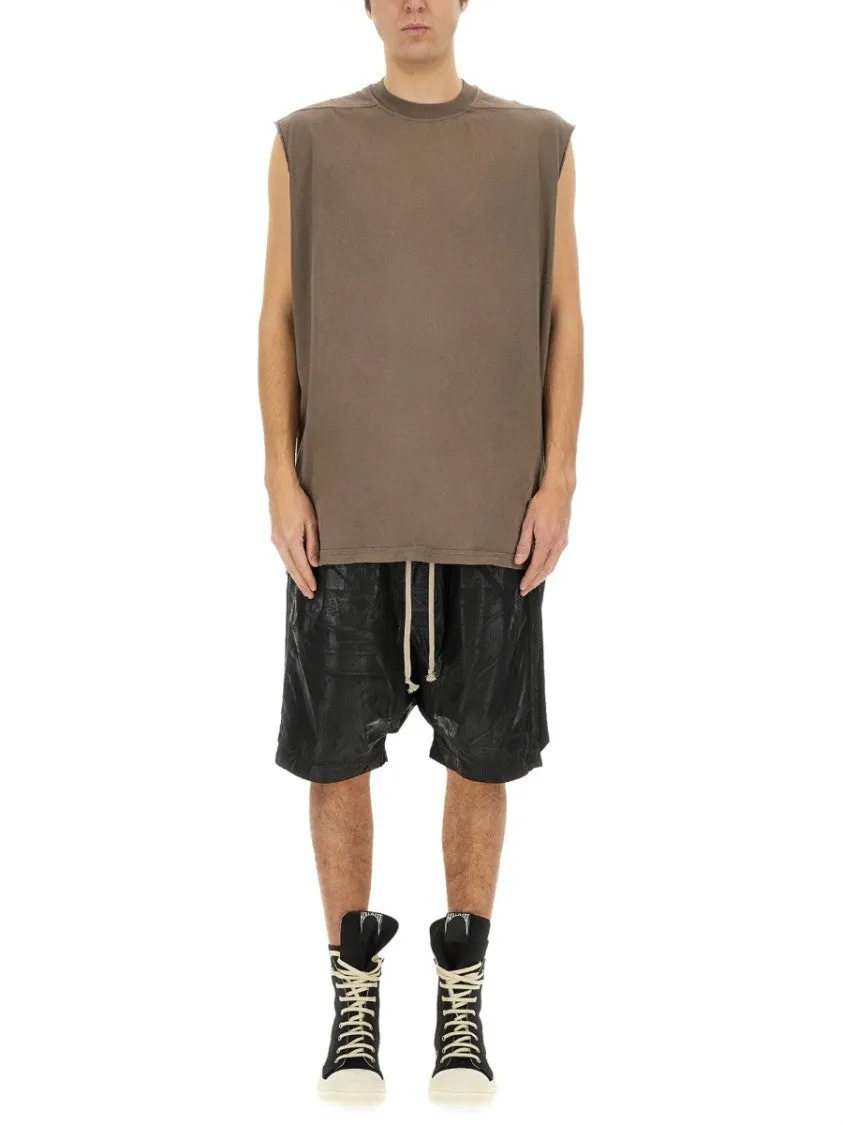 Relaxed-Fit Bermuda Shorts With Textured Finish