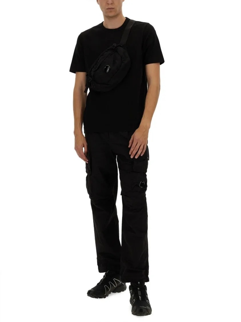 Relaxed Fit Black Cargo Pants