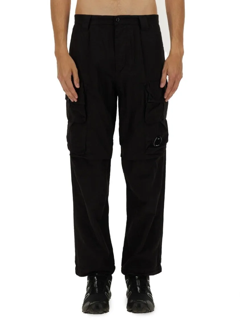 Relaxed Fit Black Cargo Pants