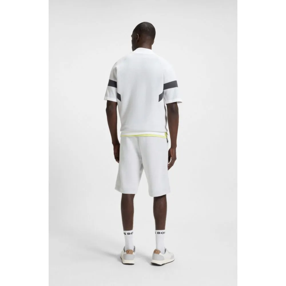Relaxed-fit shorts in quilted jacquard