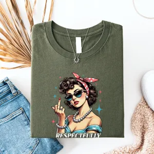 Respectfully... Retro T-Shirt pregnancy jeans best price
