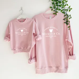 Return To USA Kids Matching Mum & Kid Sweatshirts mum jeans promo