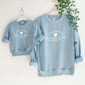 Return To USA Kids Matching Mum & Kid Sweatshirts mum jeans promo