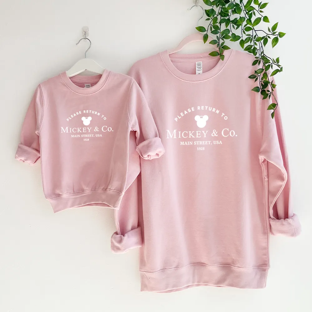 Return To USA Kids Matching Mum & Kid Sweatshirts mum jeans promo