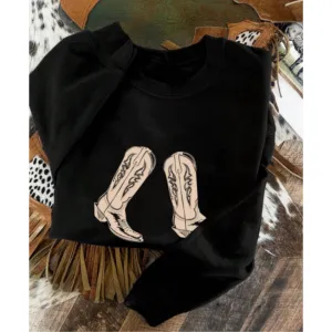 Rodeo Boots Sweatshirt discount girls tops