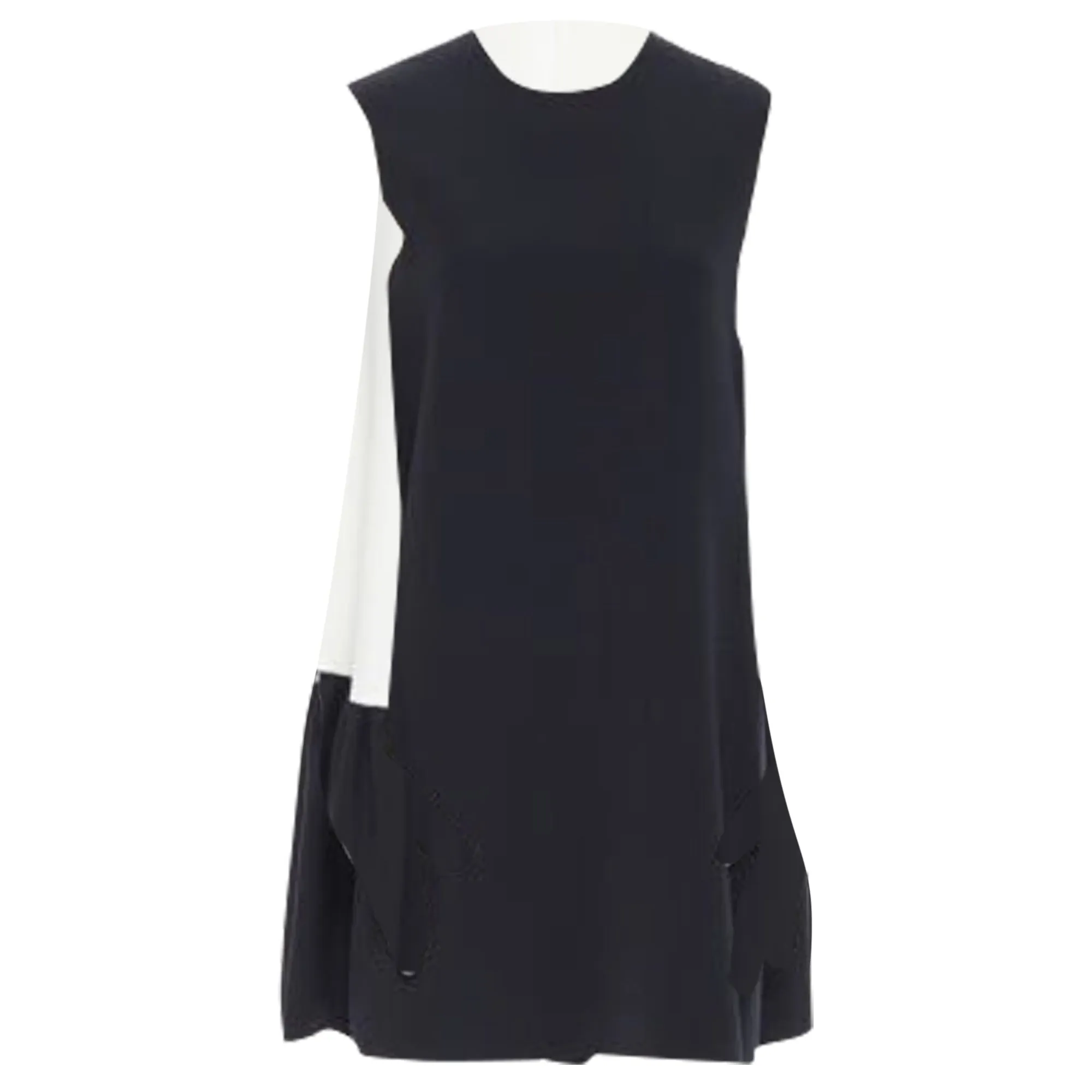 Roksanda sleeveless back panel pleated skirt boxy dress