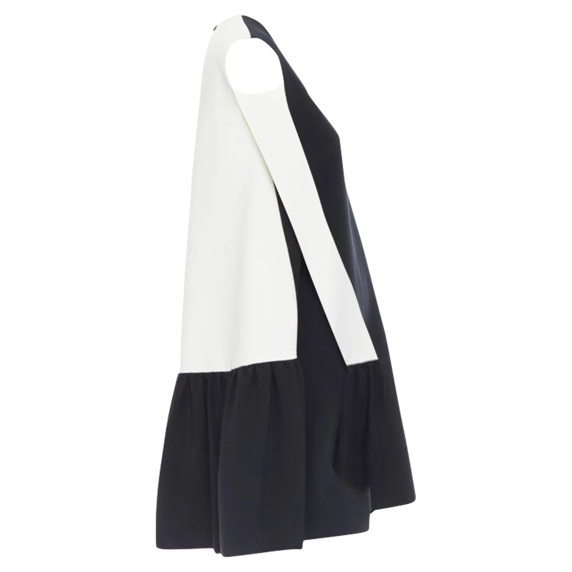 Roksanda sleeveless back panel pleated skirt boxy dress