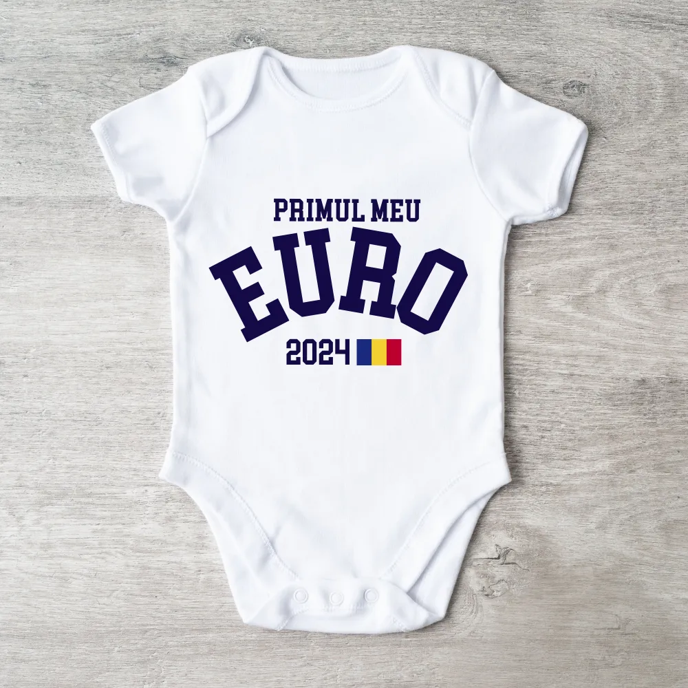 Romania Primul Meu Euros 2024 Baby Vest daddy outfits clearance