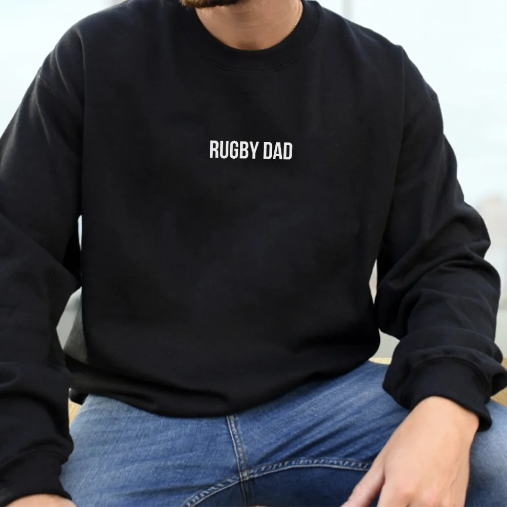 Rugby Dad Ingredients Front & Back Graphic Sweatshirt