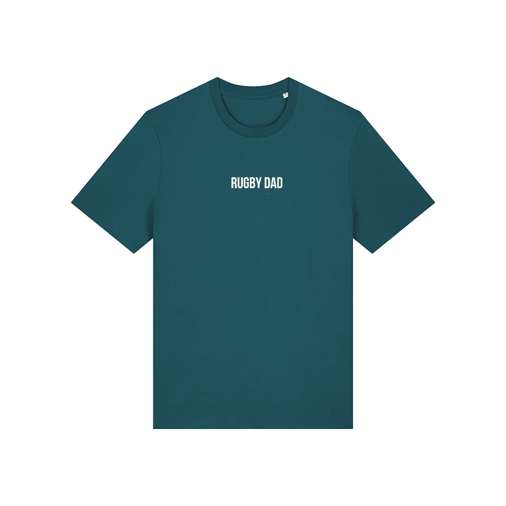 Rugby Dad Ingredients Front & Back Graphic T-Shirt