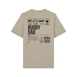 Rugby Dad Ingredients Front & Back Graphic T-Shirt dad hats promo code