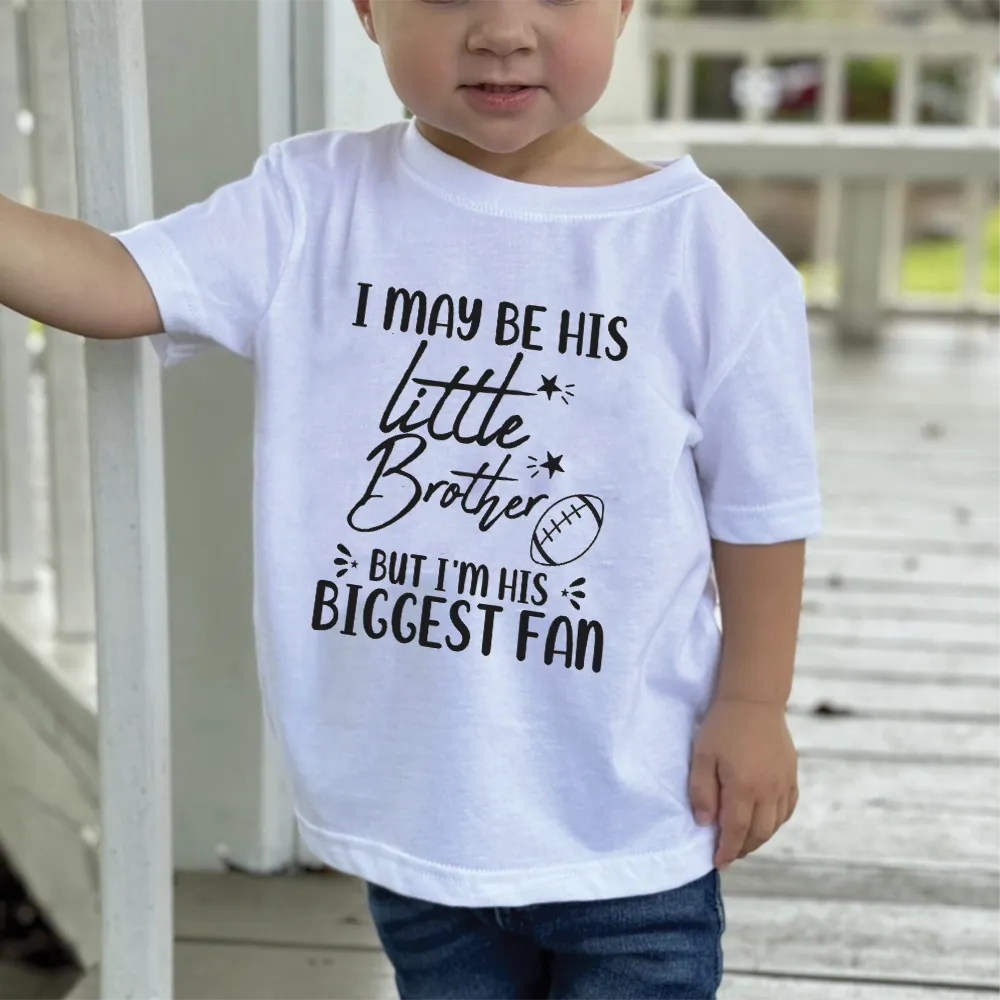 Rugby Fan - Little Brother & His Biggest Fan Boys T-Shirt boys apparel promo code