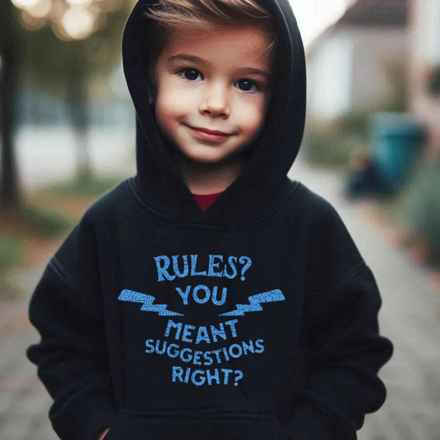 Rules- You Meant Suggestions Kids Hoodie boys fashion clearance