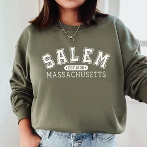 Salem MA Halloween Sweatshirt mum jeans promo