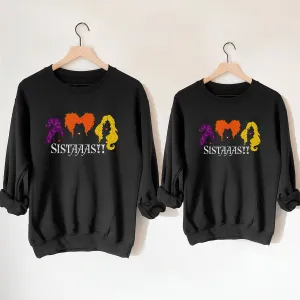 Sanderson Sisters Matching Halloween Black Sweatshirts maternity wear outlet