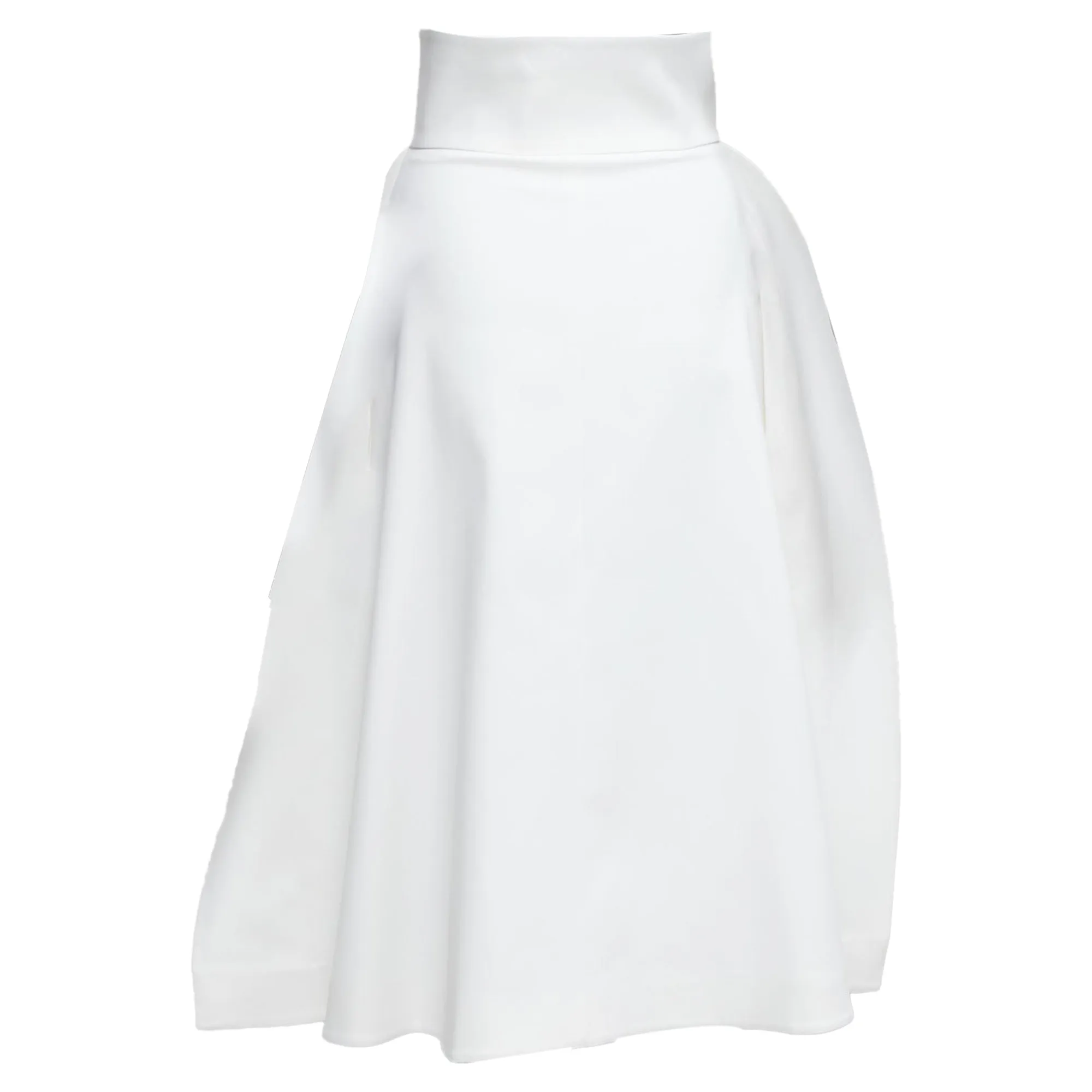 Sara Battaglia Cotton Blend Structural Balloon Skirt