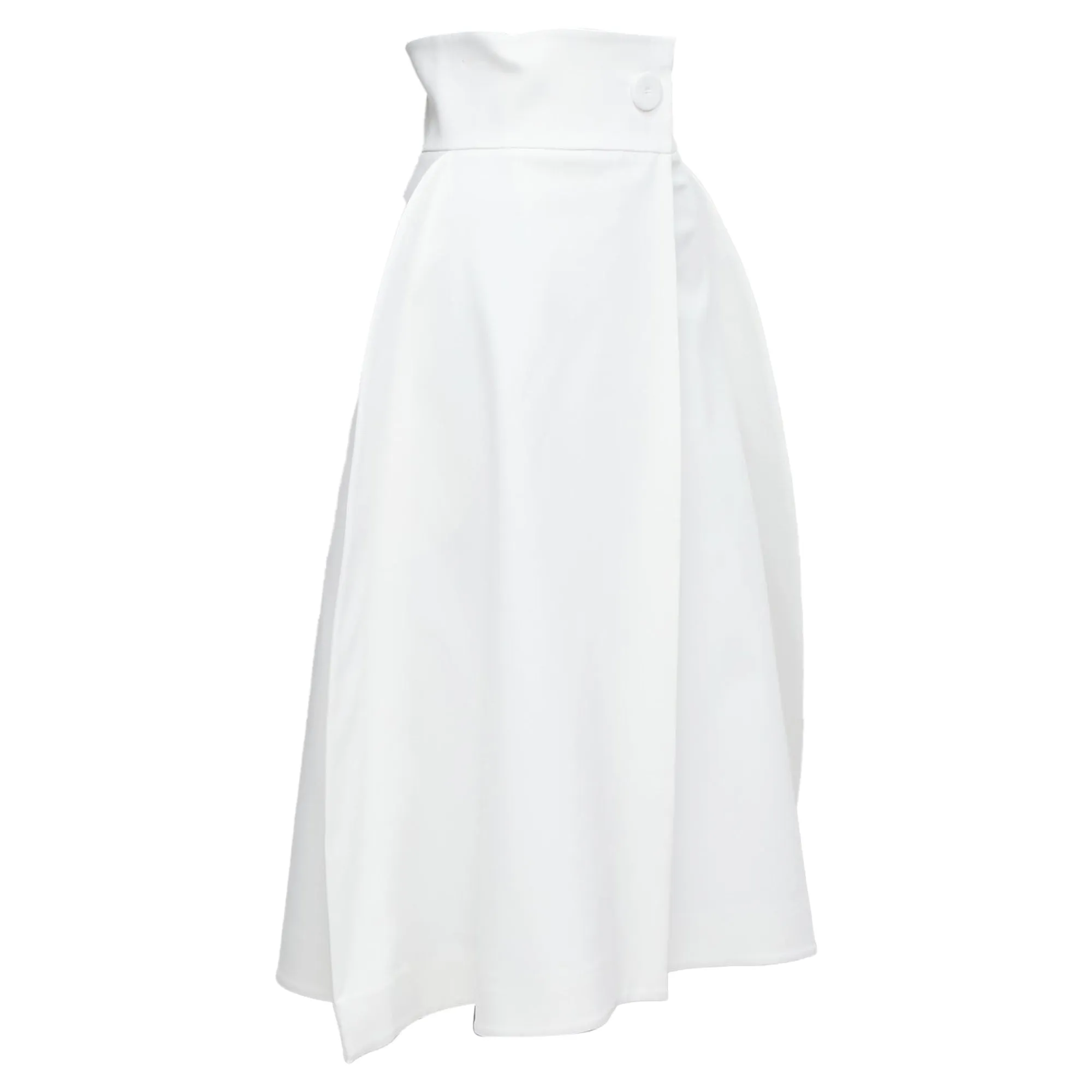 Sara Battaglia Cotton Blend Structural Balloon Skirt