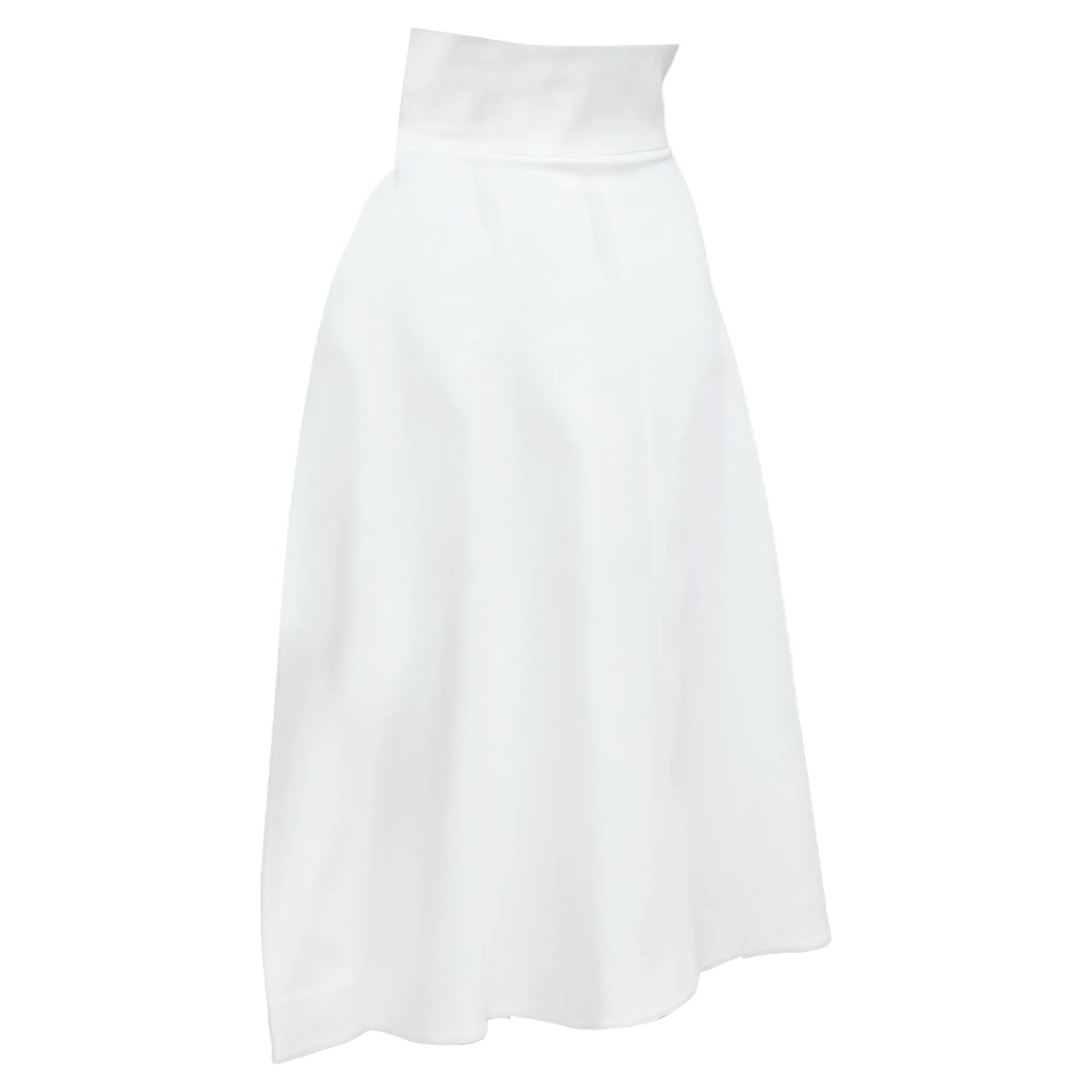 Sara Battaglia Cotton Blend Structural Balloon Skirt