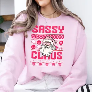 Sassy Claus Sweatshirt mum jeans promo