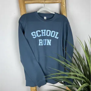 School Run College Sweatshirt mum jeans promo