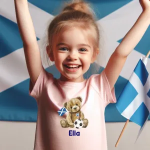 Scotland Bear Personalised Kids T-Shirt boys apparel promo code