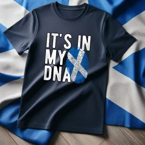 Scotland It's In My DNA T-Shirt Navy daddy outfits clearance