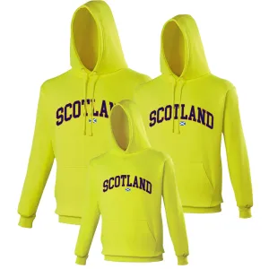 Scotland Stadium Family Hoodies- Electric Yellow daddy outfits clearance