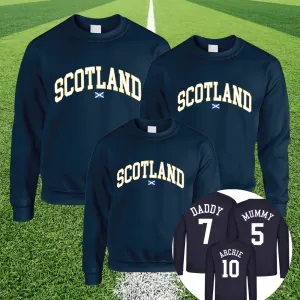 Scotland Stadium Family Sweatshirts Navy daddy outfits clearance