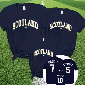 Scotland Stadium Family T-Shirts Navy daddy outfits clearance