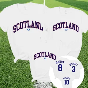 Scotland Stadium Family T-Shirts White daddy outfits clearance