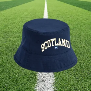 Scotland Stadium Navy Bucket Hat mens dad clothes online