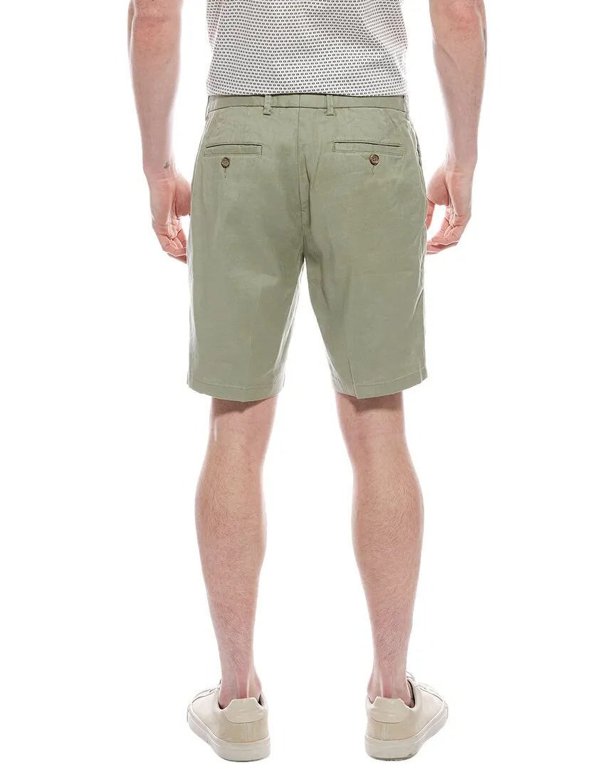 Scott Barber Stretch Linen-Blend Short