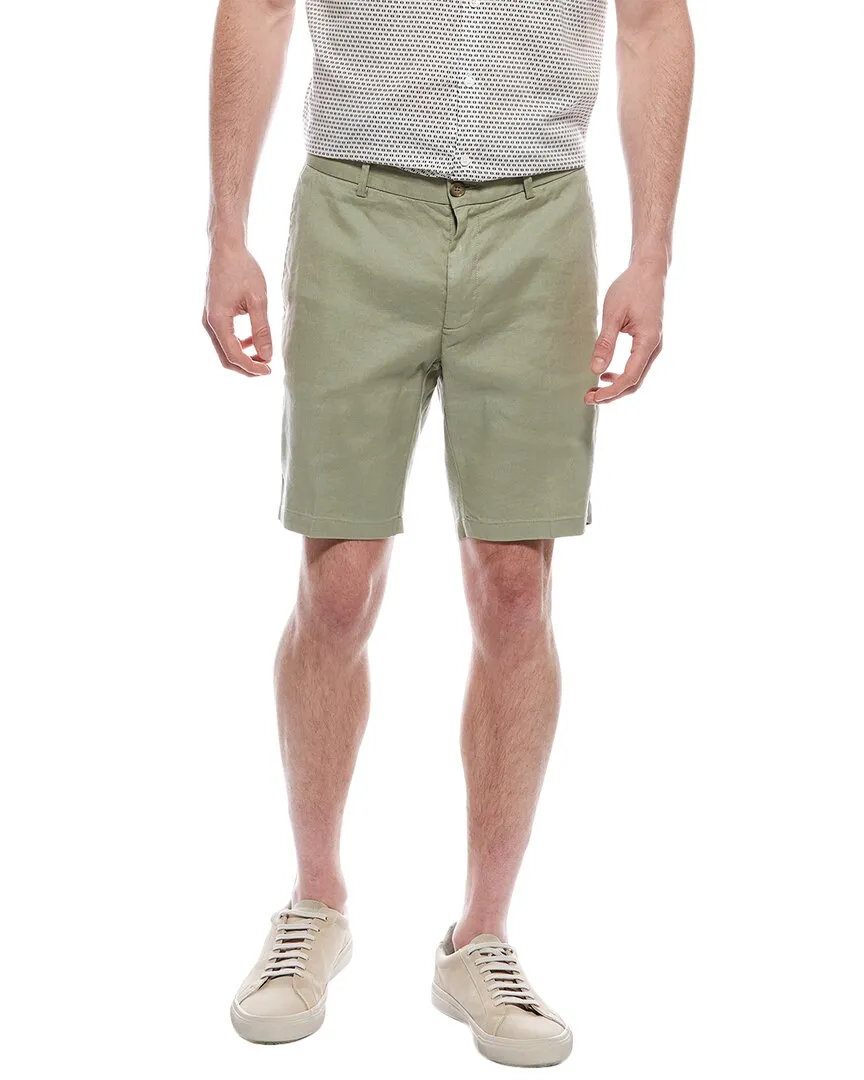 Scott Barber Stretch Linen-Blend Short