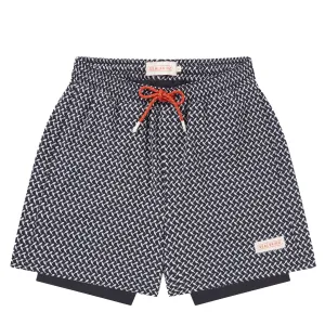 Sealskinz Southwood Quick Dry Fish Print Swim short Navy mens shorts outlet store