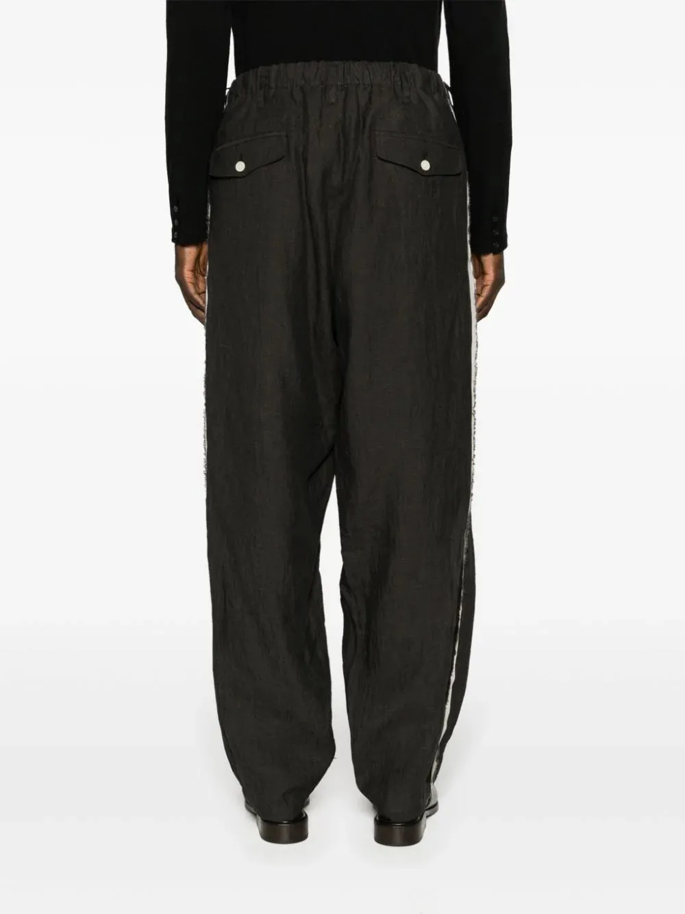 Seam-Detail Tapered Trousers