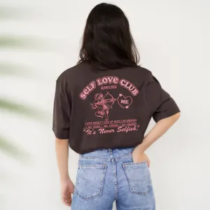 Self Love Club Cupid Back Logo T-Shirt pregnancy jeans best price