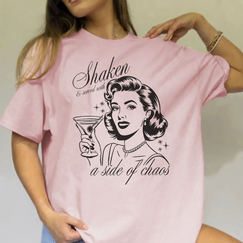 Served With Chaos Retro Women's Spirit T-Shirt pregnancy jeans best price