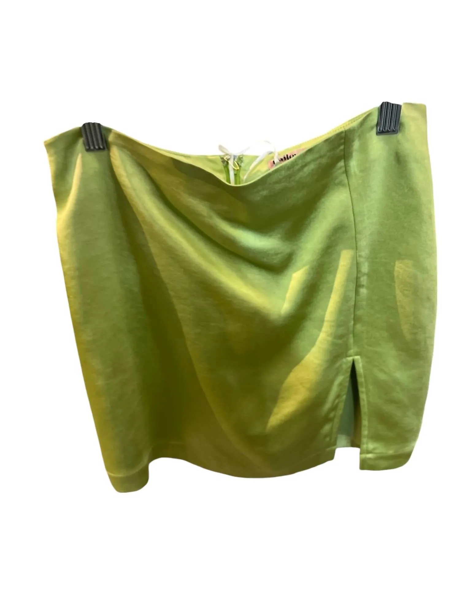 Shirt And Skirt Set In Lime