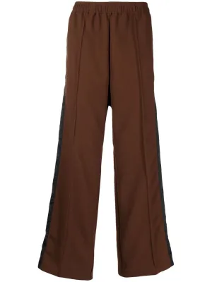 Side-Stripe Straight-Leg Trousers cheap bottoms online shop