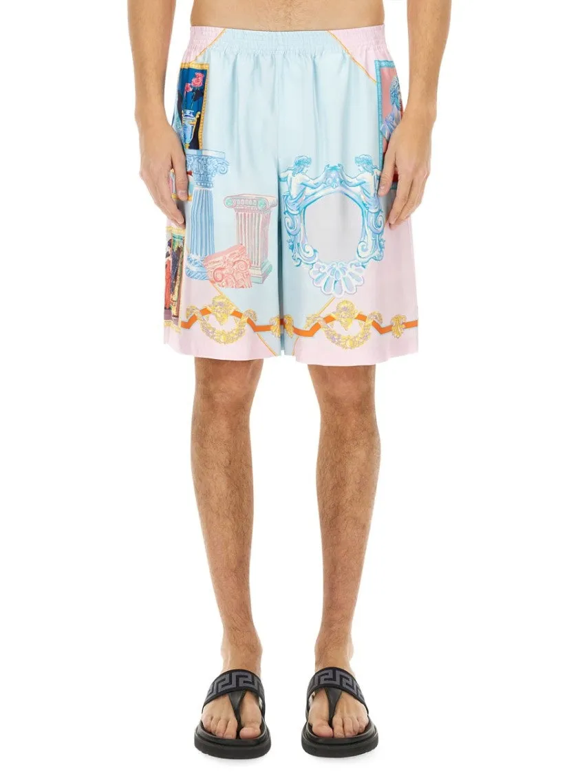 Silk Shorts With Refined Silhouette