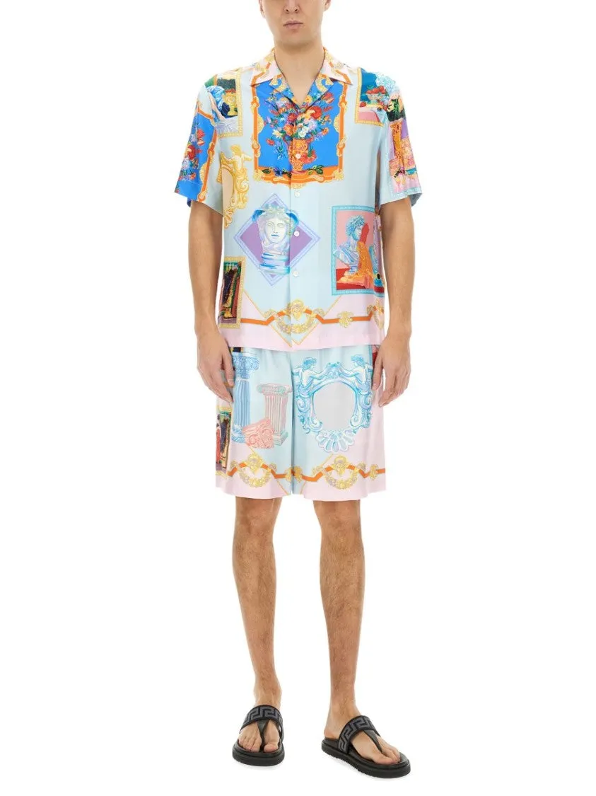 Silk Shorts With Refined Silhouette